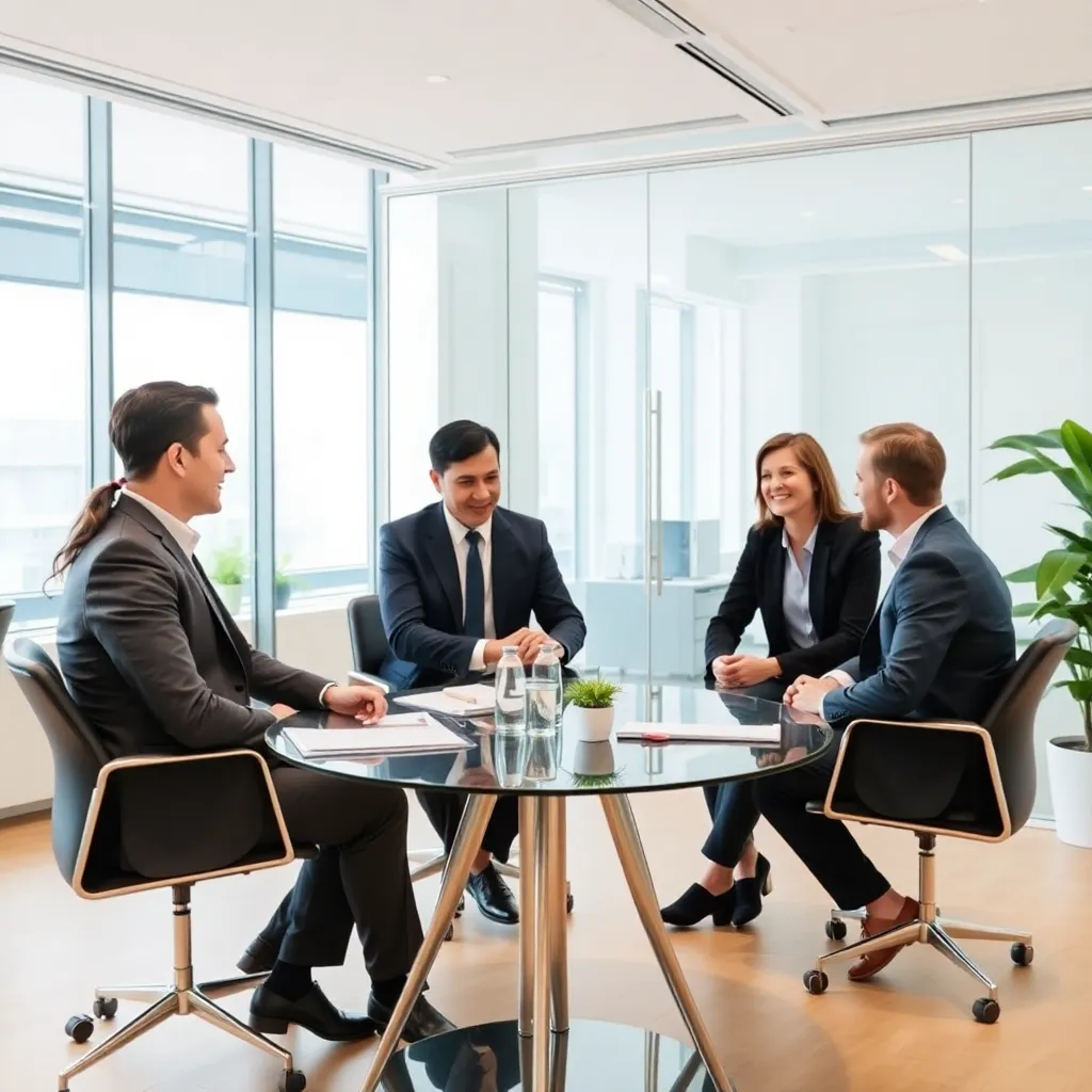 Ons team van financiële experts tijdens een training sessie